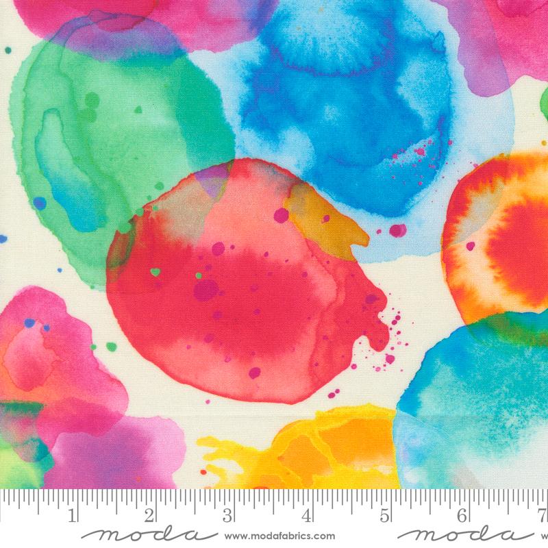 108" Gradients Gallery Watercolor Rainbow - Quilt Fabric