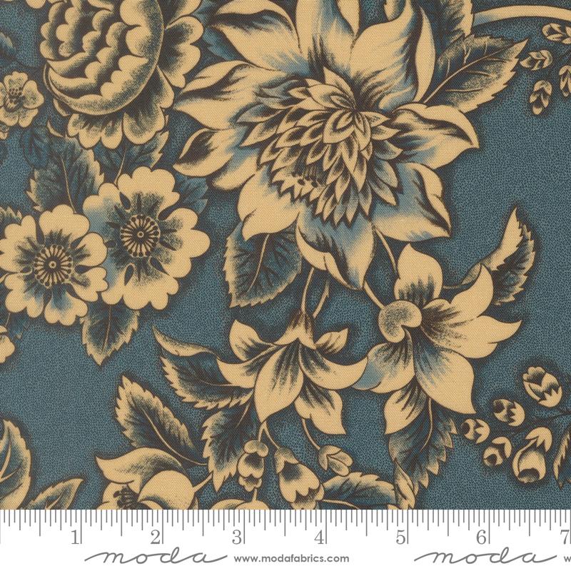 108" Miss Mollie Floral Indigo - Quilt Fabric