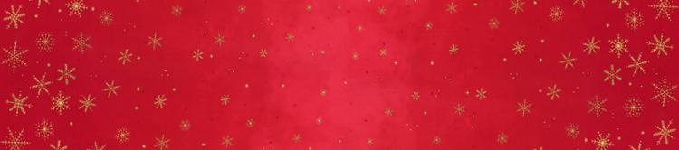 Ombre Flurries Christmas Red - Quilt Fabric