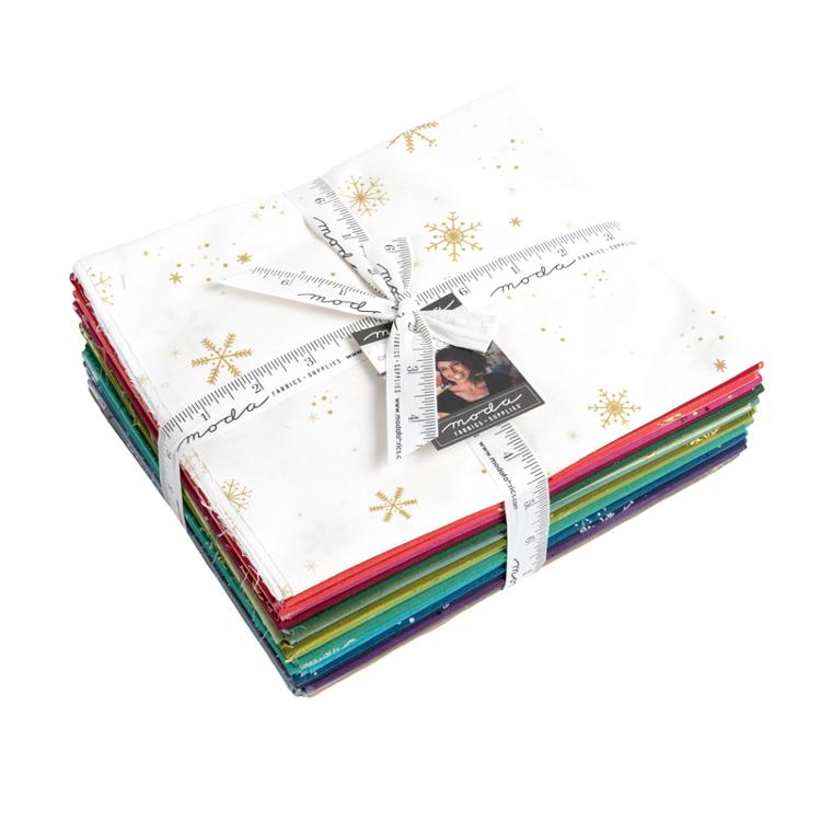 Ombre Flurries Metallic Half - Half Yard