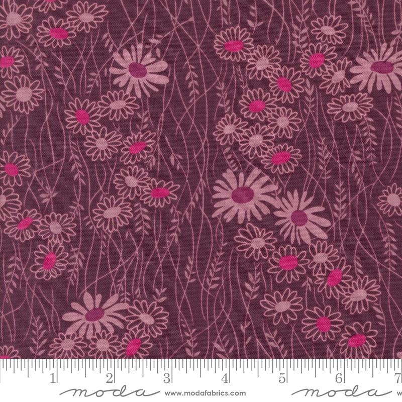 Color Crush Flowers - Plum - Quilt Fabric