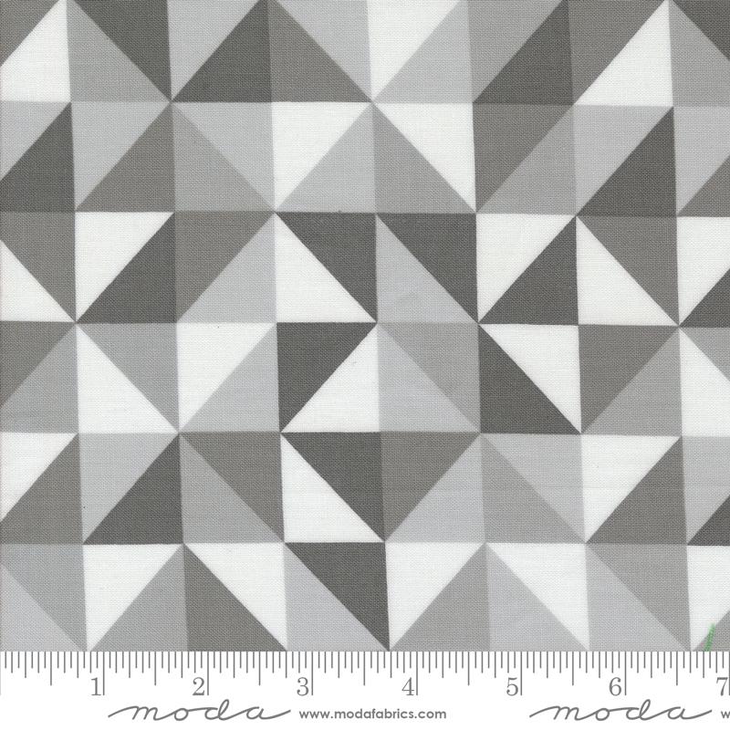 Color Crush Triangle - Silver - Quilt Fabric