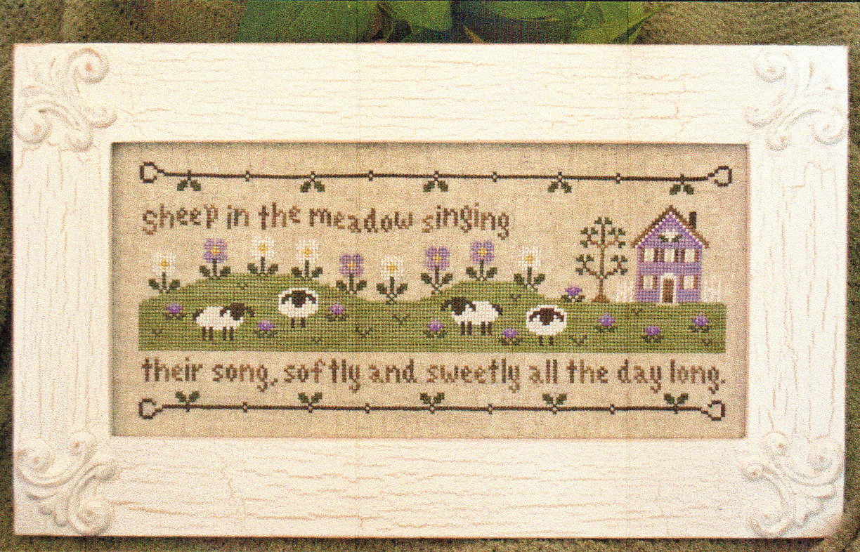 Sheep In The Meadow - Cross Stitch Pattern