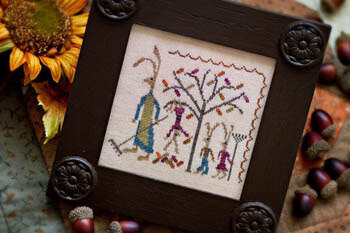 Hares' Autumn - Cross Stitch Pattern