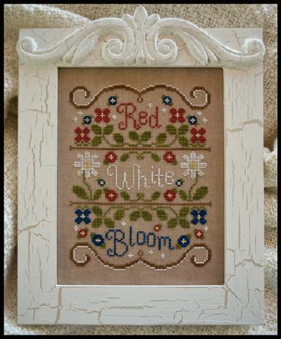Red White and Bloom - Cross Stitch Pattern