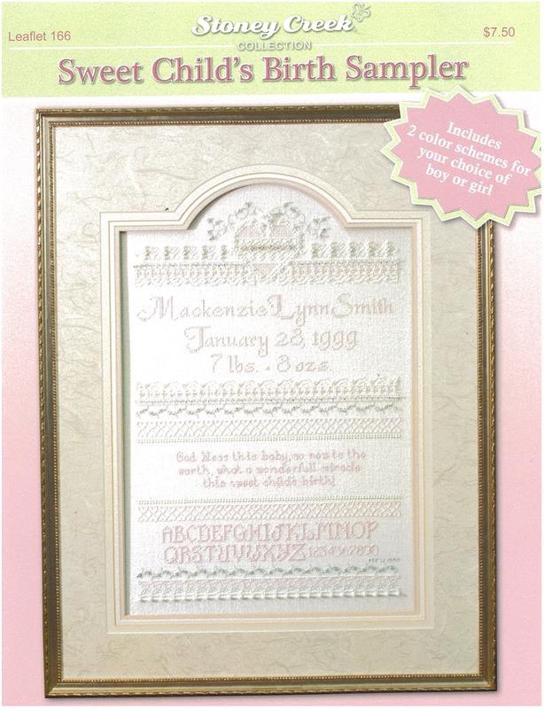 Sweet Child's Birth Record - Cross Stitch Pattern