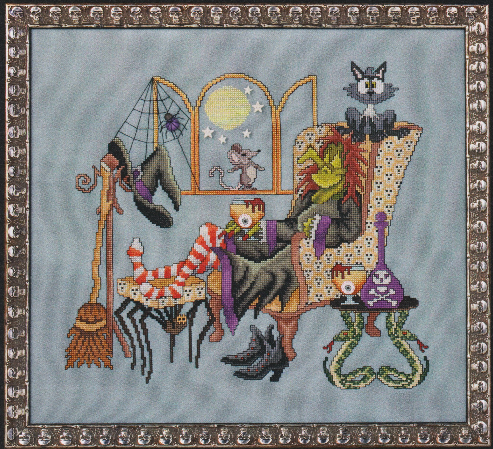 Come Sit A Spell - Cross Stitch Pattern
