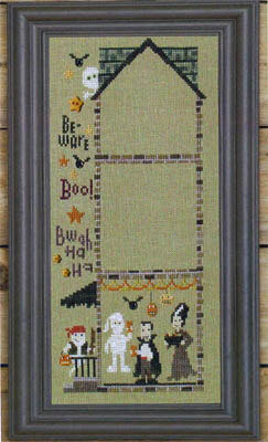 Haunted House - Petrified Party - Cross Stitch Pattern