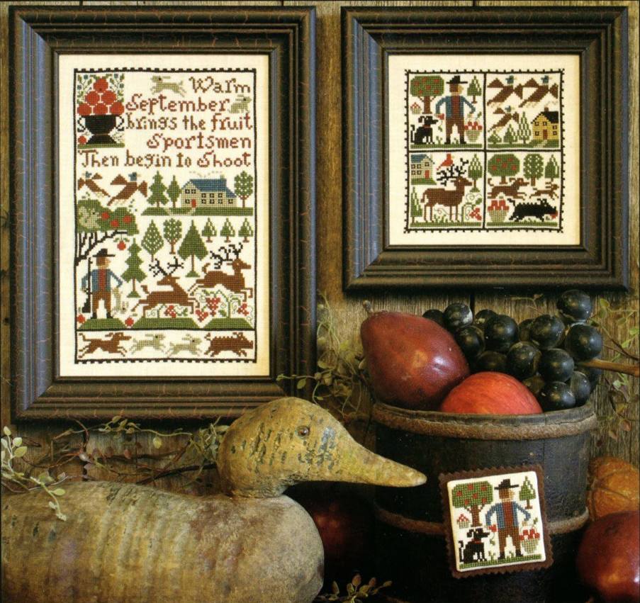 September (Book 173) - Cross Stitch Pattern