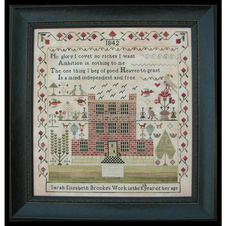 Sarah Elizabeth Brooke 1842 - Cross Stitch Pattern 