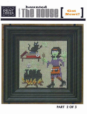 Haunted House - Got Newt? - Cross Stitch Pattern