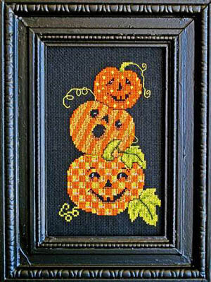 Triple Jack O Lanterns - Cross Stitch Pattern
