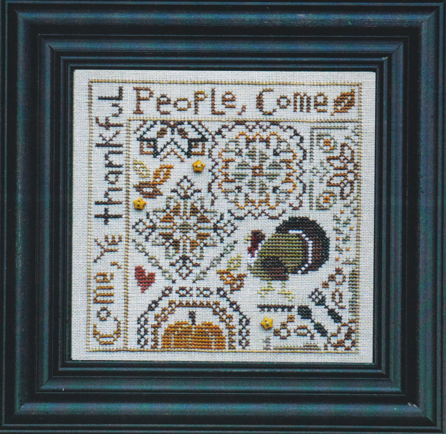 Thankful Quaker - Cross Stitch Pattern