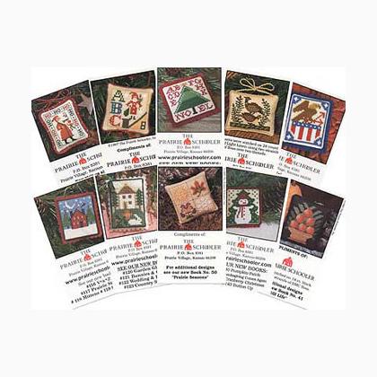 Mini Card Set B - (Prairie Seasons) - Cross Stitch Pattern