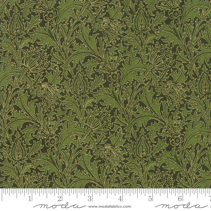 108" Morris Holiday Met Pine - Quilt Fabric