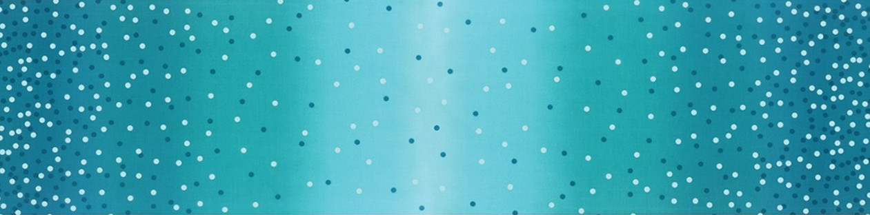 108" Ombre Confetti Turquoise - Quilt Fabric