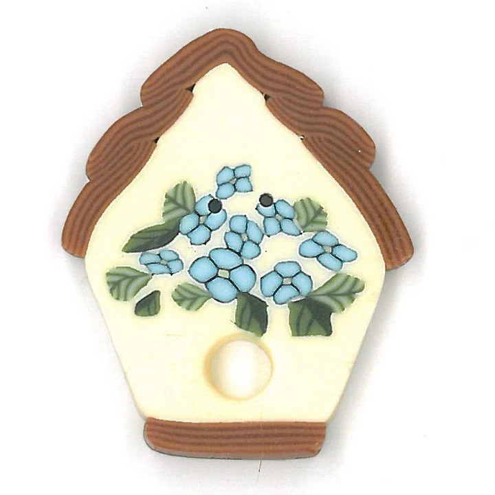 Floral Birdhouse - Button