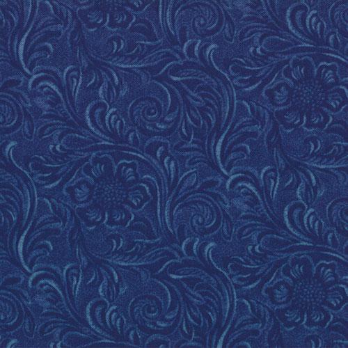 Tooled Leather Denim - Quilt Fabric
