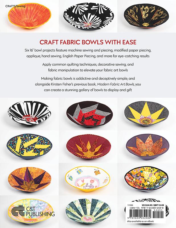 Round Fabric Art Bowls - Sewing Book