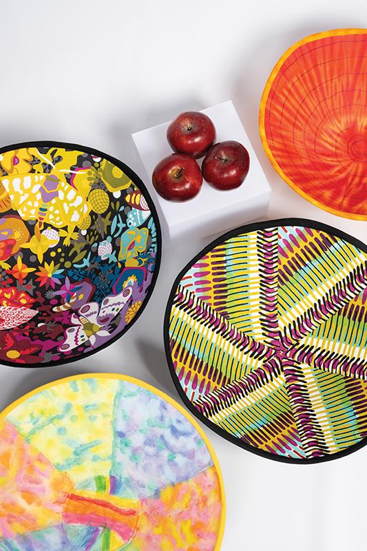 Round Fabric Art Bowls - Sewing Book