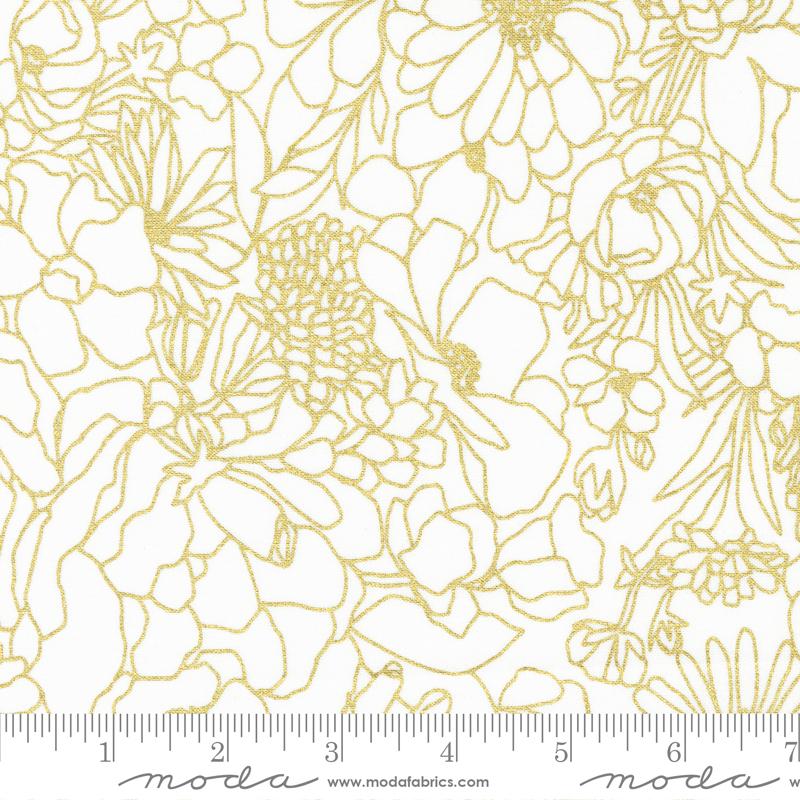 Gilded Metallic Paper Gold - Quilt Fabric