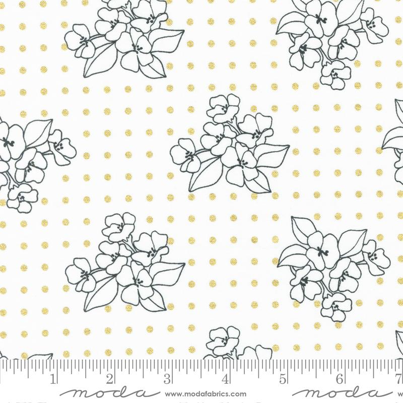 Gilded Metallic Paper Gold - Quilt Fabric