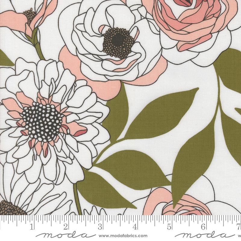 Botany Cabbage - Rose Paper - Quilt Fabric