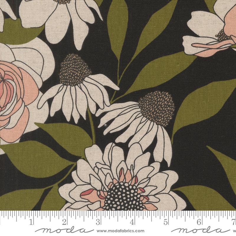 Botany - Mochi Linen Ink - Quilt Fabric