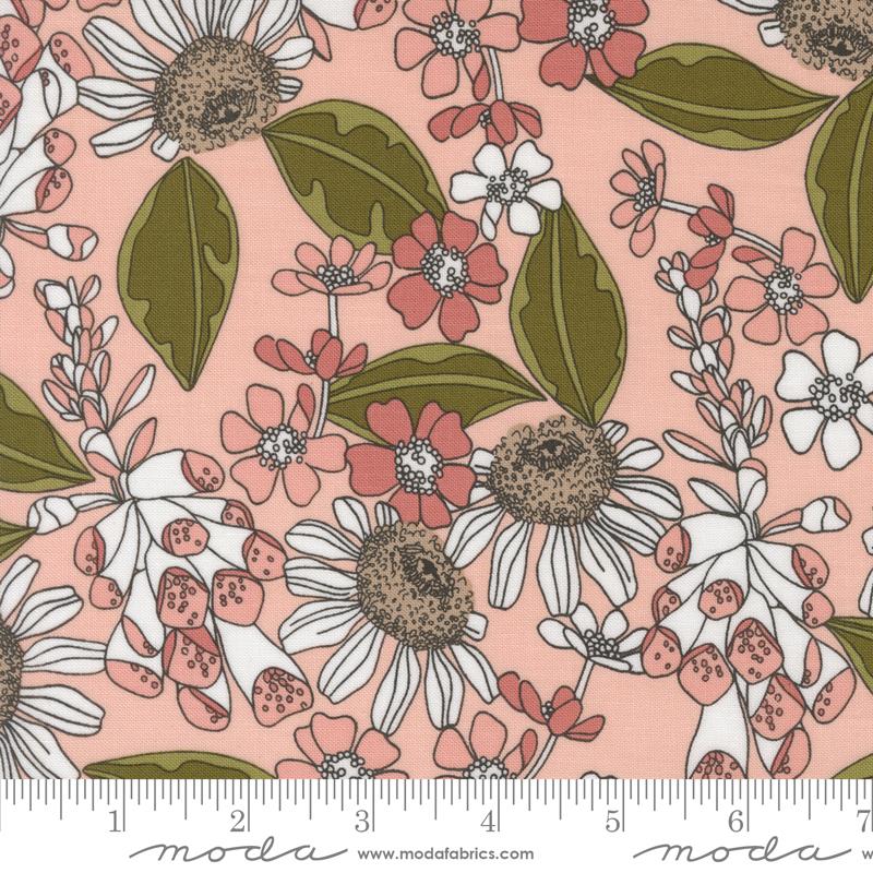 Botany Garden Bouquet Peony - Quilt Fabric