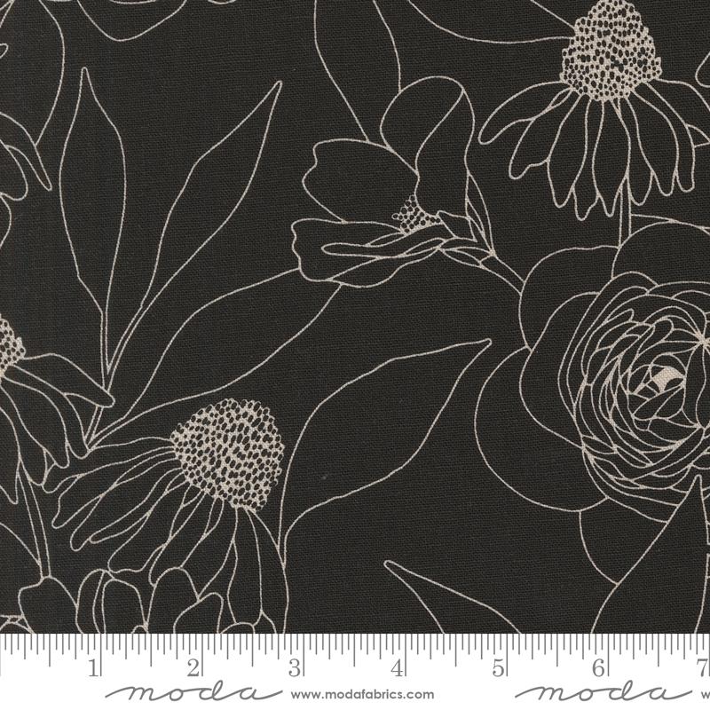 Botany Mochi Linen Ink - Quilt Fabric