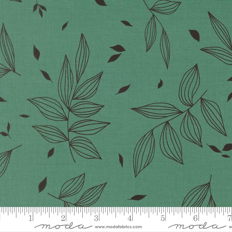 True To Hue Leaf Composed - Quilt Fabric