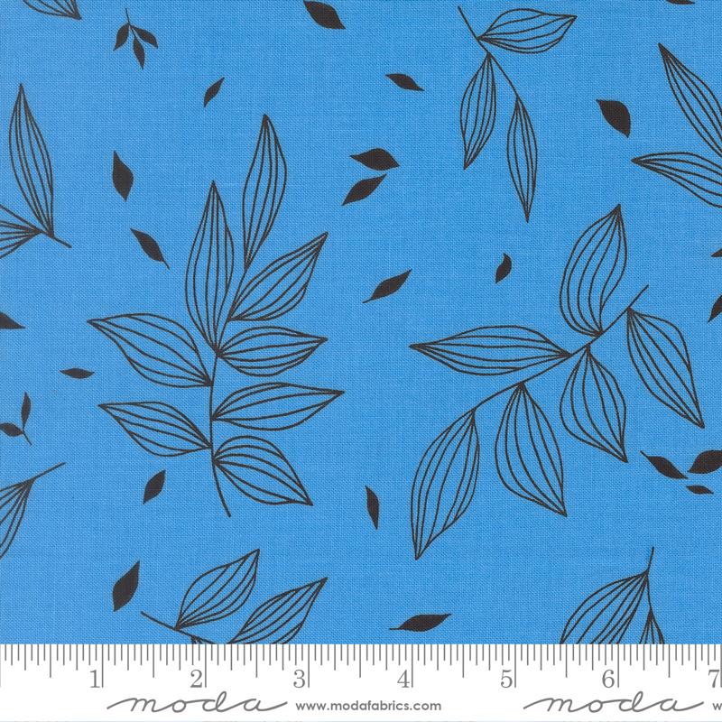 True To Hue Leaf Blue My Mind - Quilt Fabric