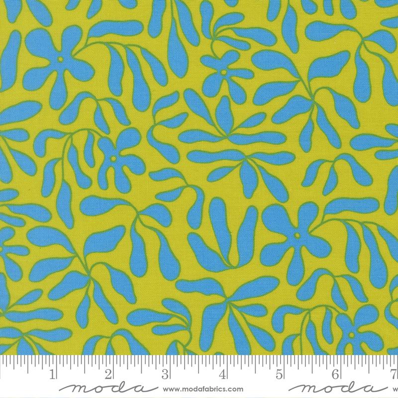 True To Hue Vines Citronized - Quilt Fabric