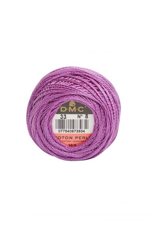 DMC Pearl Cotton Ball Size 8 - 33 - Fuchsia