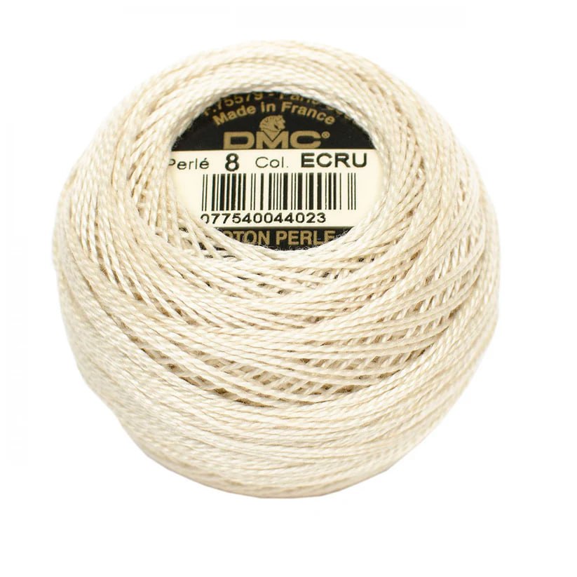 DMC Pearl Cotton Ball Size 8 - ECRU
