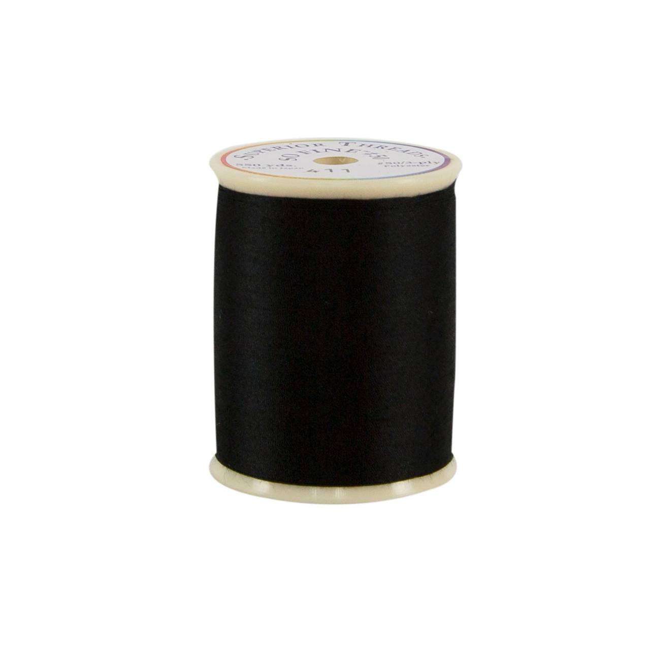 So Fine Thread 550yd Black 411