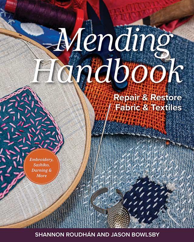 Mending Handbook - Sewing Book, zoomed in. Select this picture to zoom back out.
