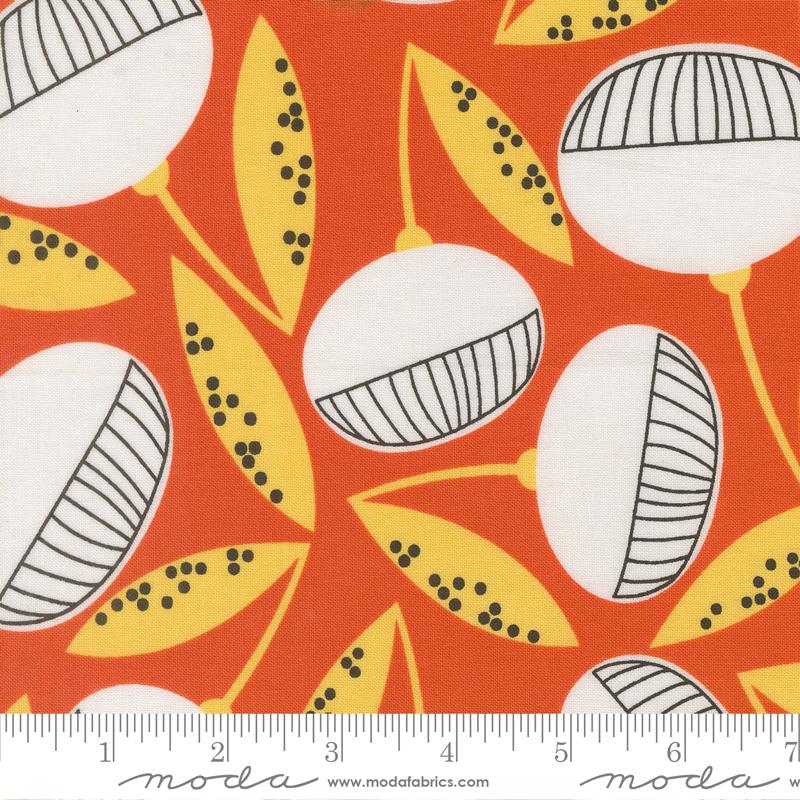 Balisong Flower Papaya - Quilt Fabric