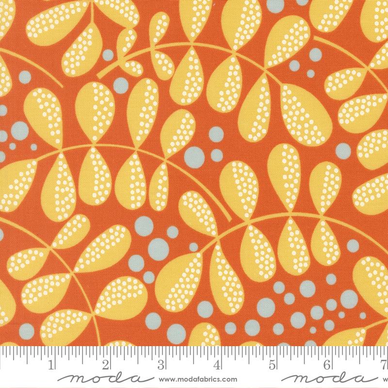 Balisong Fern Papaya - Quilt Fabric