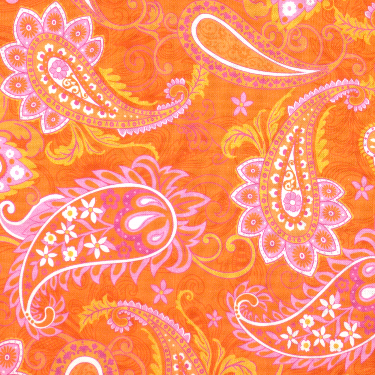 Paisley Rose Clementine - Parvana Paisley - Quilt Fabric