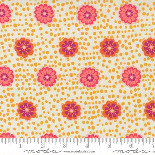 Paisley Rose Ivory - Flower Drops Abstract - Quilt Fabric