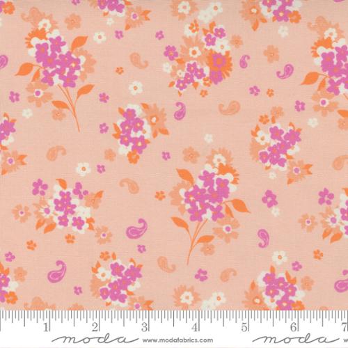 Paisley Rose Bubble Gum - Flora - Quilt Fabric
