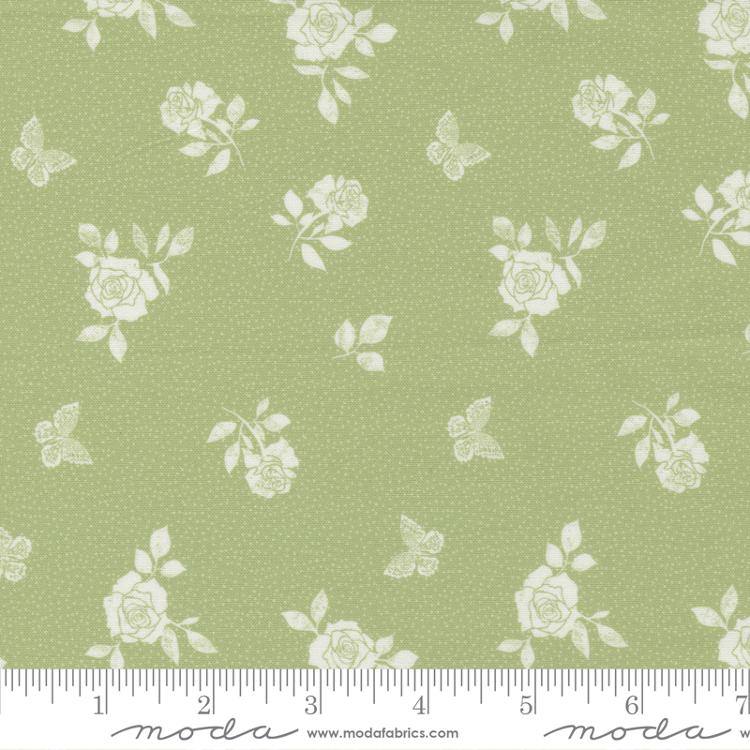 Garden Society Pistachio - Beach Rose - Quilt Fabric