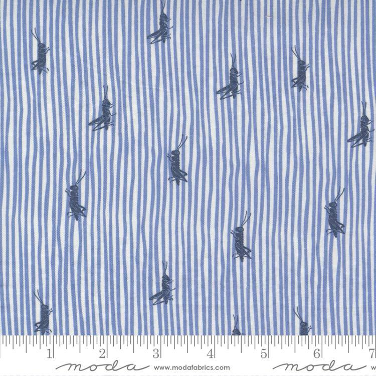 Garden Society Cornflower - Grasshopper - Quilt Fabric