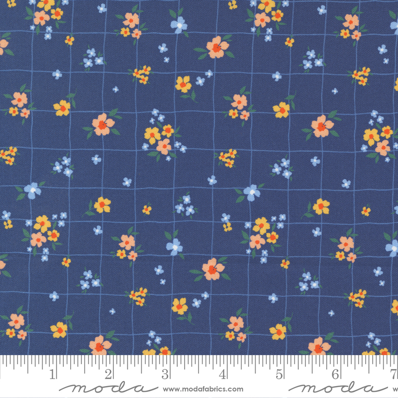 Sundance Buttercup Indigo - Quilt Fabric