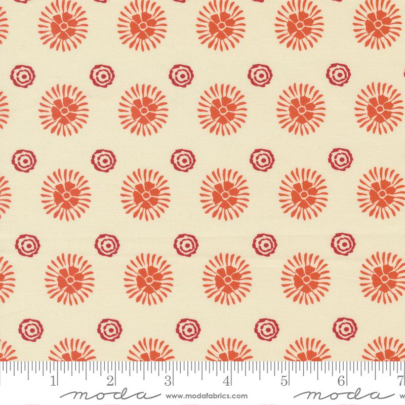 Cadence Dots Cream Rust - Dots - Quilt Fabric