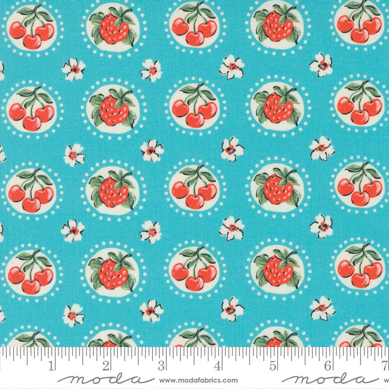 Julia Turquoise - Quilt Fabric