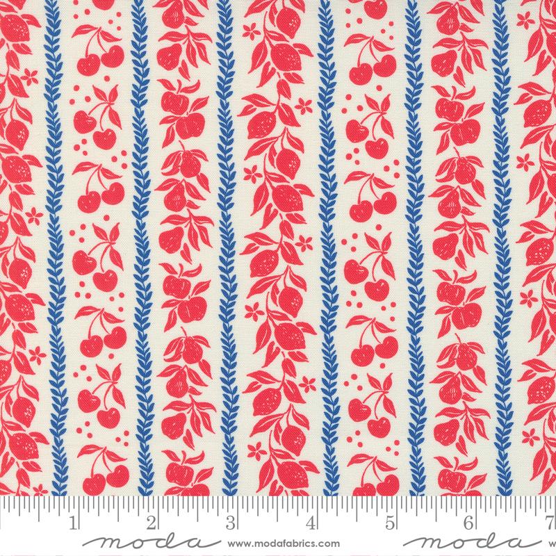 Julia Porcelain Cherry - Quilt Fabric