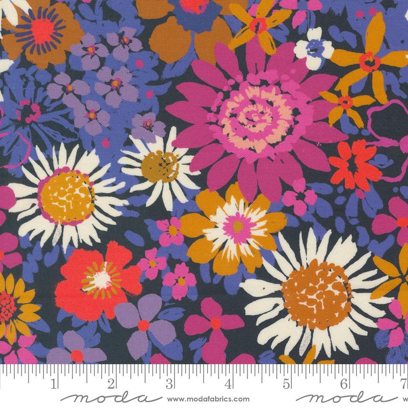 Maeve Phoebe Navy Blue - Quilt Fabric
