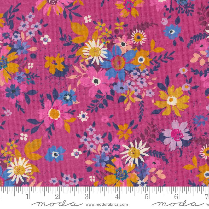 Maeve Violet Petunia - Quilt Fabric